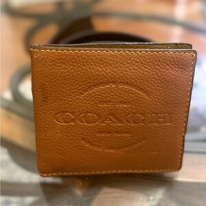 Coach Tan Leather Card Holder